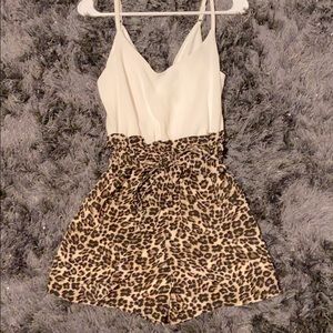 Animal Print Romper